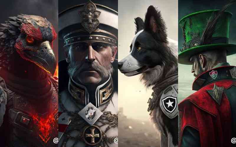 Perfil recria mascotes do Campeonato Carioca com inteligência artificial