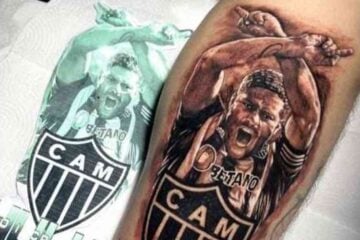 Torcedor do Atlético eterniza Hulk na pele com tatuagem: ‘Ídolo’