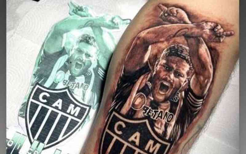 Torcedor do Atlético eterniza Hulk na pele com tatuagem: ‘Ídolo’