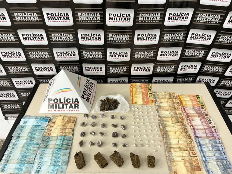Polícia prende homem em flagrante com maconha e crack em Monlevade