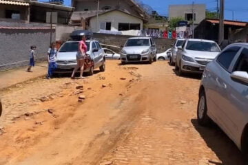 Rua Salinas pede melhorias urgentes desde dezembro, em Monlevade