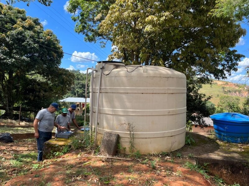 Prefeitura de São Gonçalo do Rio Abaixo instala cloradores em reservatórios de comunidades rurais
