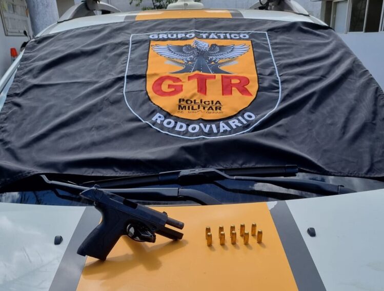 Homem que seguia para São Paulo é preso com arma em Itabira