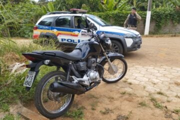 Moto furtada em Nova Era é recuperada em Bela Vista de Minas