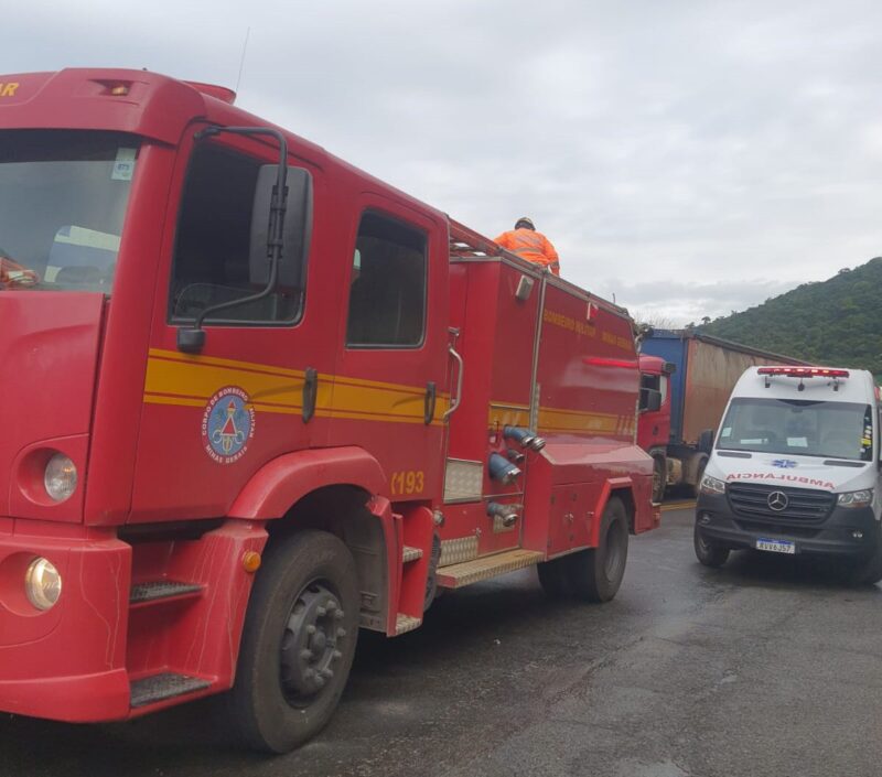 BR-381: acidente em São Gonçalo do Rio Abaixo deixa três pessoas feridas na manhã desta terça-feira