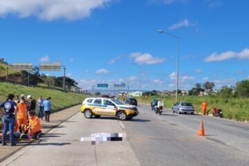 Homem morre ao ser atropelado por moto na MG-010