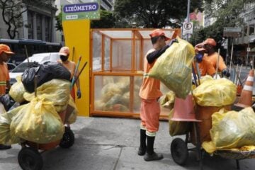 Em quatro dias, Lixômetro na Praça Sete registra mais de três toneladas de lixo