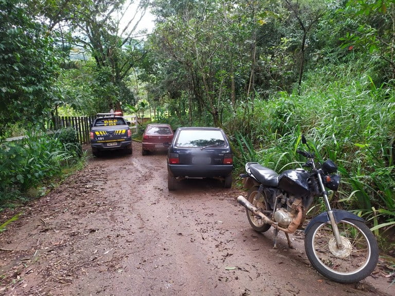 PRF apreende cinco veículos utilizados em um saque de carga na BR-381 em Minas Gerais