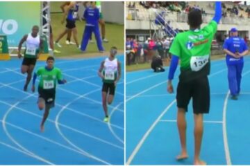 Jovem do Mato Grosso corre descalço e faz final no Brasileiro Sub-20 de atletismo