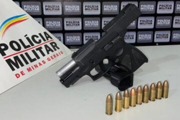 Homem é preso com pistola durante a madrugada em Itabira
