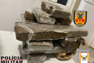 Polícia Rodoviária apreende barras de maconha em Itabira