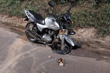 Colisão frontal entre motos deixa dois feridos em Itabira