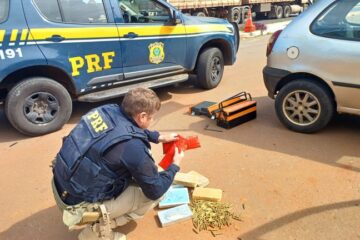 Operação Tiradentes: PRF prende casal com cocaína, crack e centenas de munições de fuzil