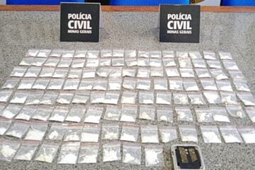 Polícia Civil apreende 120 papelotes de cocaína em Itabira