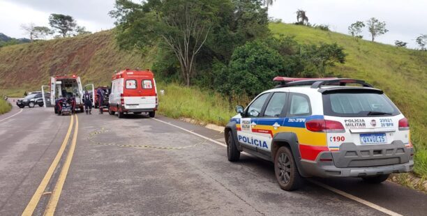 Grave acidente deixa uma pessoa morta e três feridas na MGC-120, em Itabira