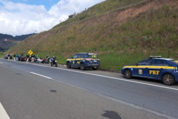 Polícia autua 25 motociclistas por direção perigosa na BR-040