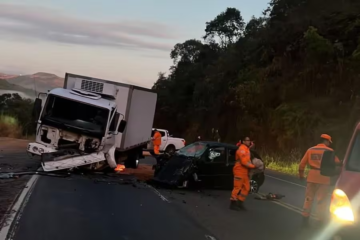 Motorista morre em colisão frontal na BR-381, em São Gonçalo