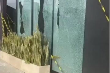 Troca de tiros provoca danos na avenida Mauro Ribeiro, em Itabira