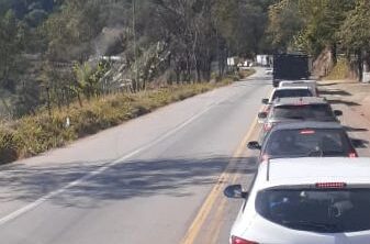 Obras para instalação de radar causam lentidão na BR-381