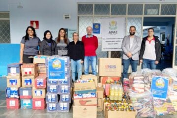 Arraiá Universitário da Funcesi arrecada 1,5 tonelada de donativos para a Apae Itabira