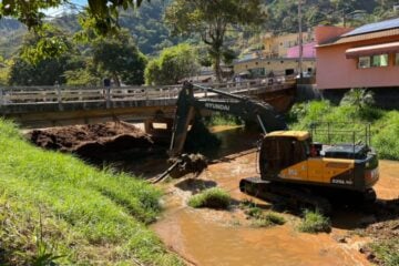 Começa a construção da nova ponte central de Santa Maria de Itabira