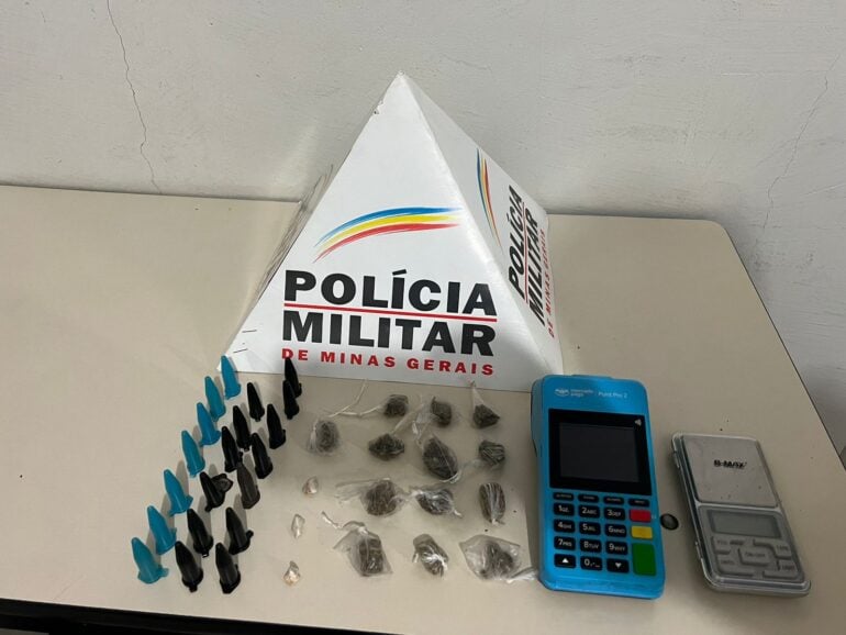 Polícia Militar prende homem com diversas drogas em Rio Piracicaba