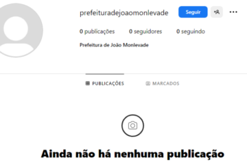 Instagram da Prefeitura de Monlevade cai; Executivo tenta recuperar conta