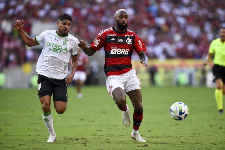 América toma gol aos 49 do segundo tempo e empata contra o Flamengo no Maracanã