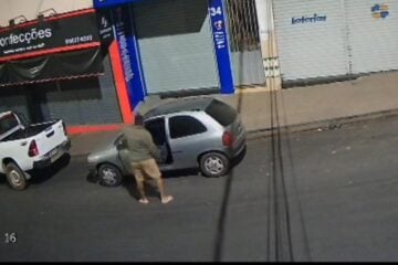Homem é flagrado furtando veículo no bairro Bela Vista