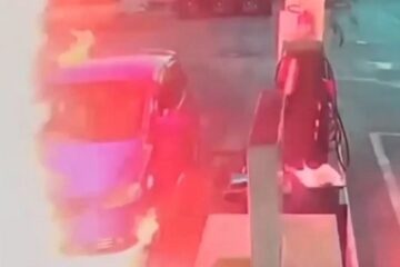 Carro com três mulheres explode em posto de combustível no Rio Grande do Norte; veja o vídeo