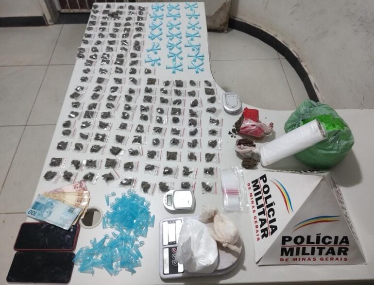 Polícia Militar apreende grande quantidade de drogas no Nova Vista