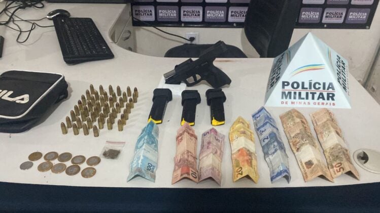 Foragido da Justiça é preso com pistola em Itabira
