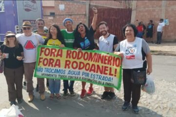 Moradores de Contagem protestam contra construção do Rodoanel