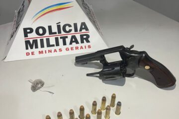 Após denúncia de tráfico de drogas e disparos por arma de fogo, homem é preso no Gabiroba