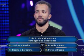 Mineiro chega até a pergunta de R$ 1 milhão no Domingão com Huck
