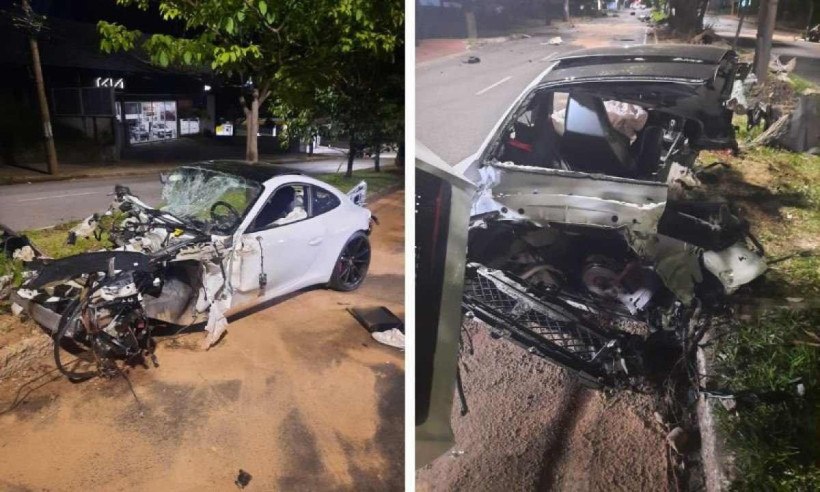 Motorista de Porsche que capotou em BH e matou passageiro diz que não se lembra do que aconteceu