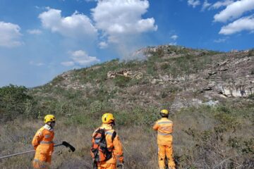 Incêndio em Parque Estadual de Grão Mogol chega ao seu quinto dia; veja imagens