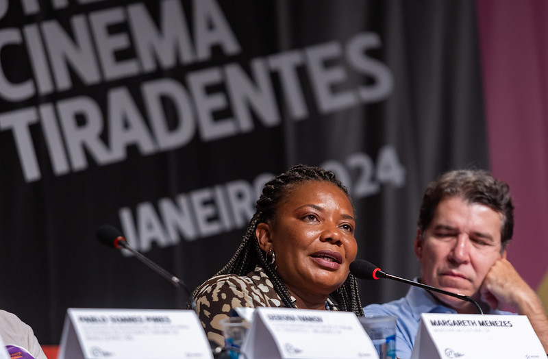 Em Tiradentes, Margareth Menezes diz que políticas públicas do audiovisual irão avançar ainda mais em 2024