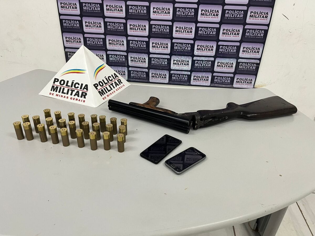 Itabira: Polícia prende autor de roubo e apreende arma de fogo e munições