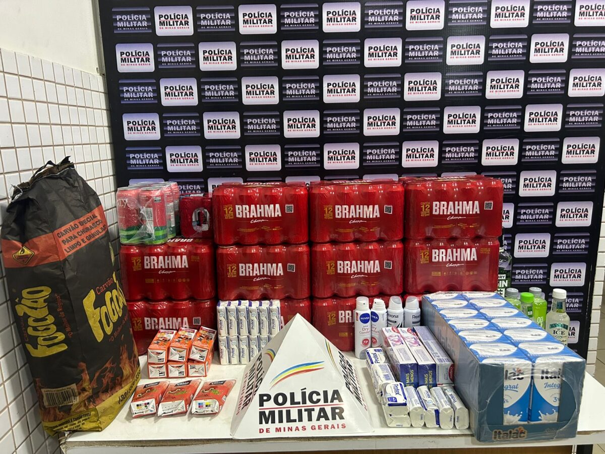 Homem é preso após furtar carrinho de supermercado em Caratinga