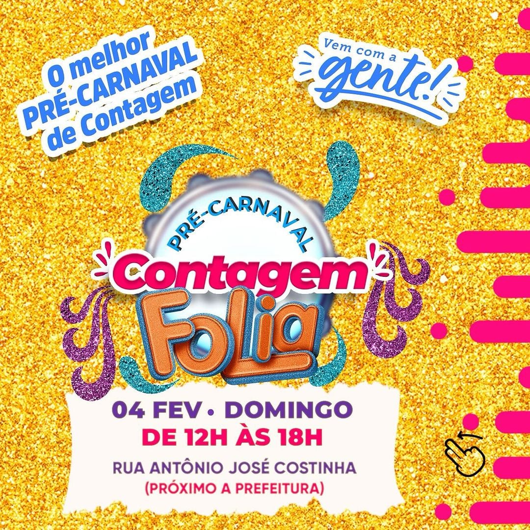 2º Contagem Folia abre Carnaval 2024 com atrações gratuitas