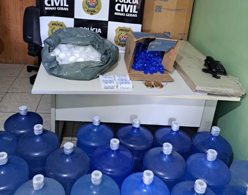 Homem é preso por vender água mineral adulterada em São José do Goiabal
