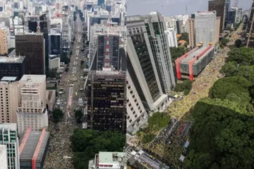 Secretaria de Segurança Pública de São Paulo estima em mais de 750 mil pessoas presentes na manifestação por Bolsonaro na Avenida Paulista