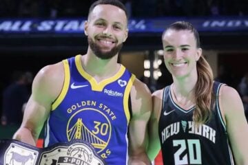 Stephen Curry supera Sabrina Ionescu e vence desafio inédito de arremessos de três pontos da NBA