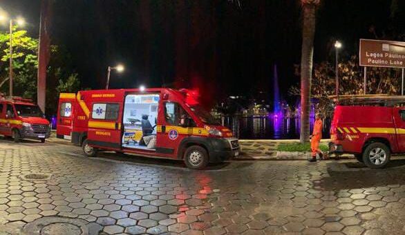 Bombeiros resgatam com vida vítima de afogamento, em Sete Lagoas