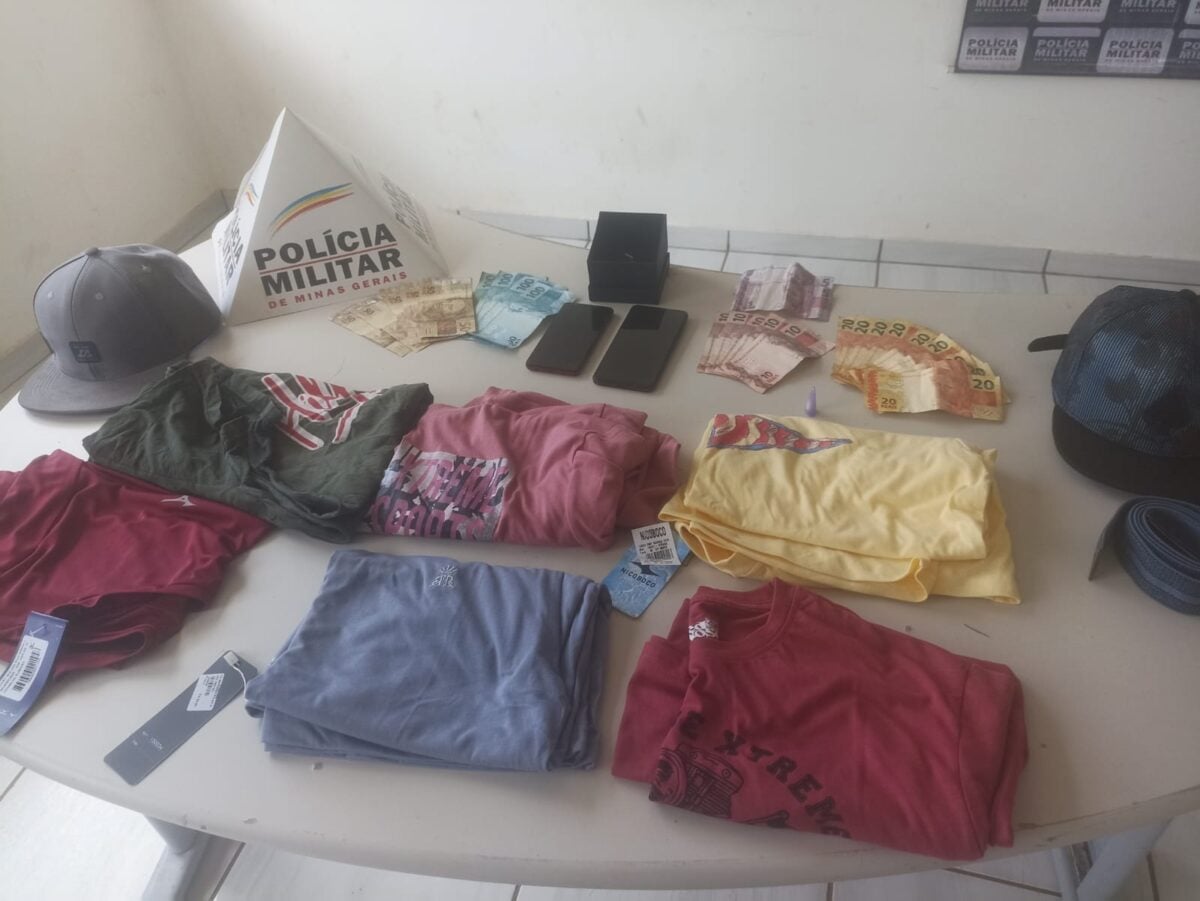 Polícia prende homem por furto, apreende menor por receptação e recupera objetos em Itabira