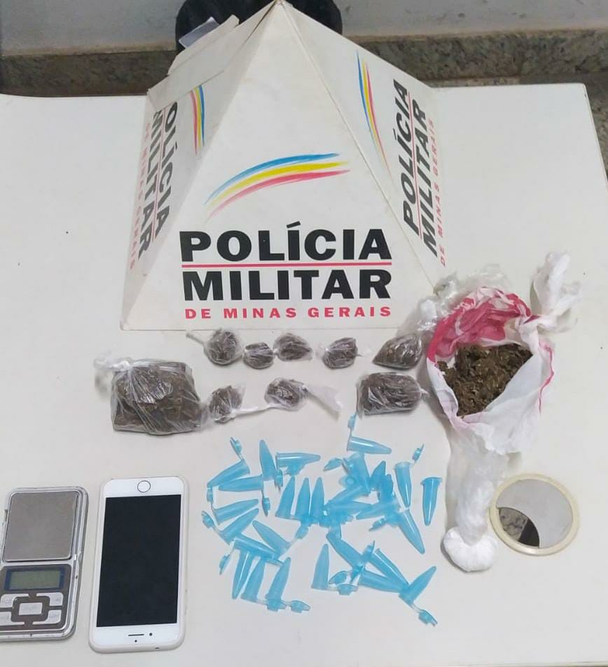 Barão de Cocais: PM apreende drogas e prende homem por tráfico