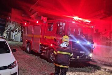 Bombeiros combatem vazamento de gás em Conselheiro Lafaiete