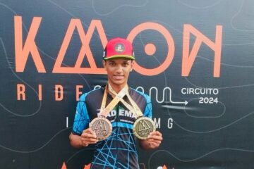 Ciclista são-gonçalense conquista vitória no Kmon Ride em Itabira