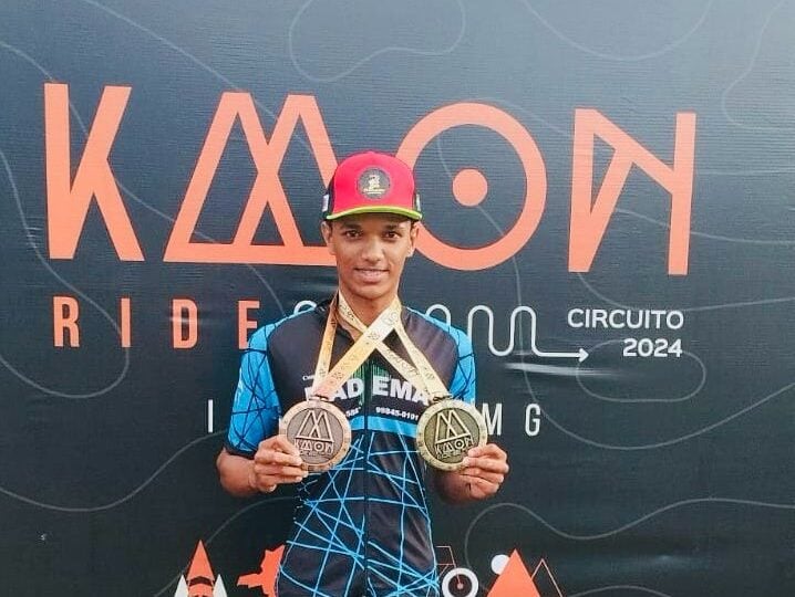 Ciclista são-gonçalense conquista vitória no Kmon Ride em Itabira